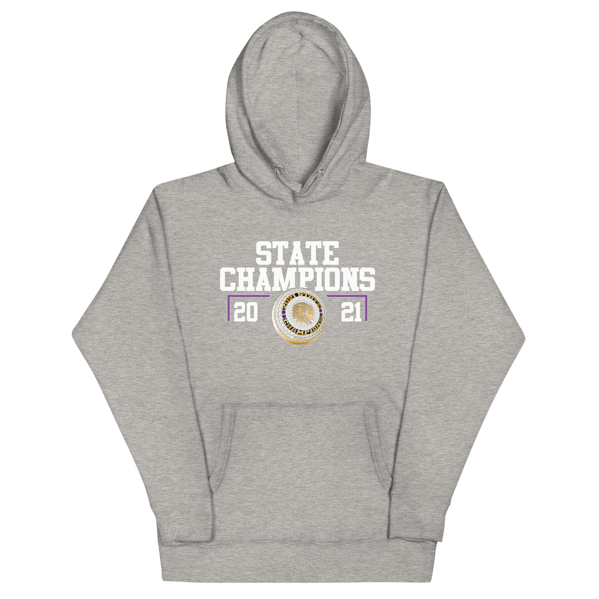 Amite High School Football 2021 State  Championship Style Ring Unisex Hoodie