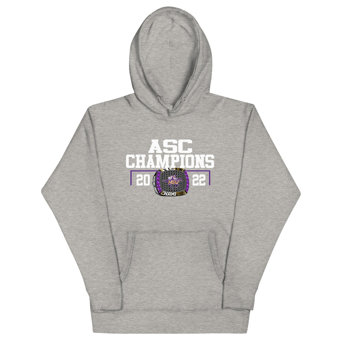 Hardin-Simmons University Men’s Tennis 2022 Blackcast ASC Championship Ring Unisex Hoodie