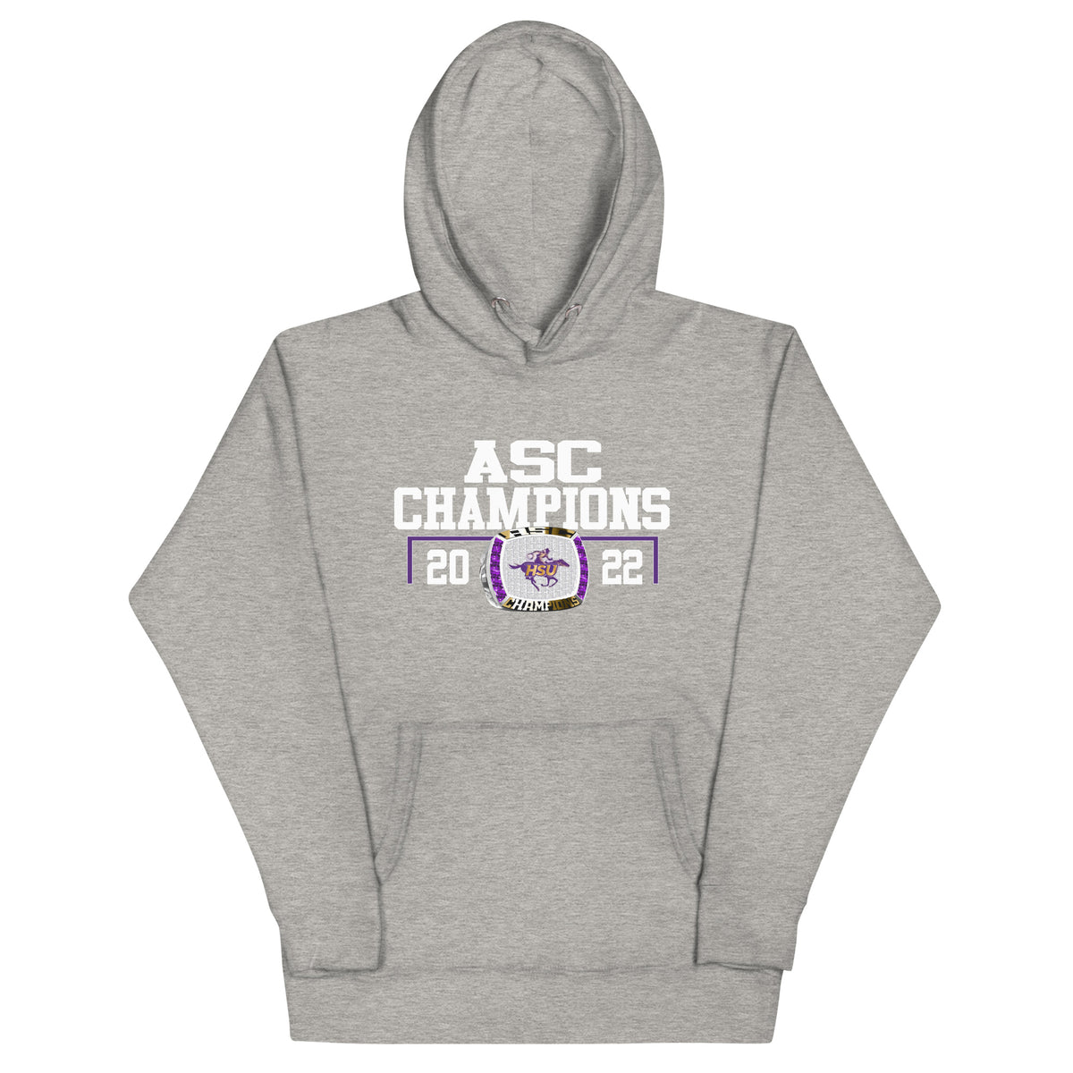 Hardin-Simmons University Men’s Tennis 2022 Silver Lasium ASC Championship Ring Unisex Hoodie