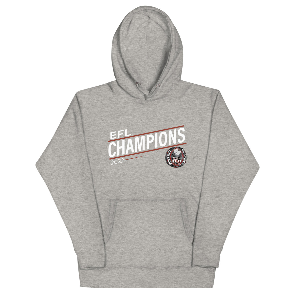 Watertown Red &amp; Black 2022 EFL Championship Ring Unisex Hoodie