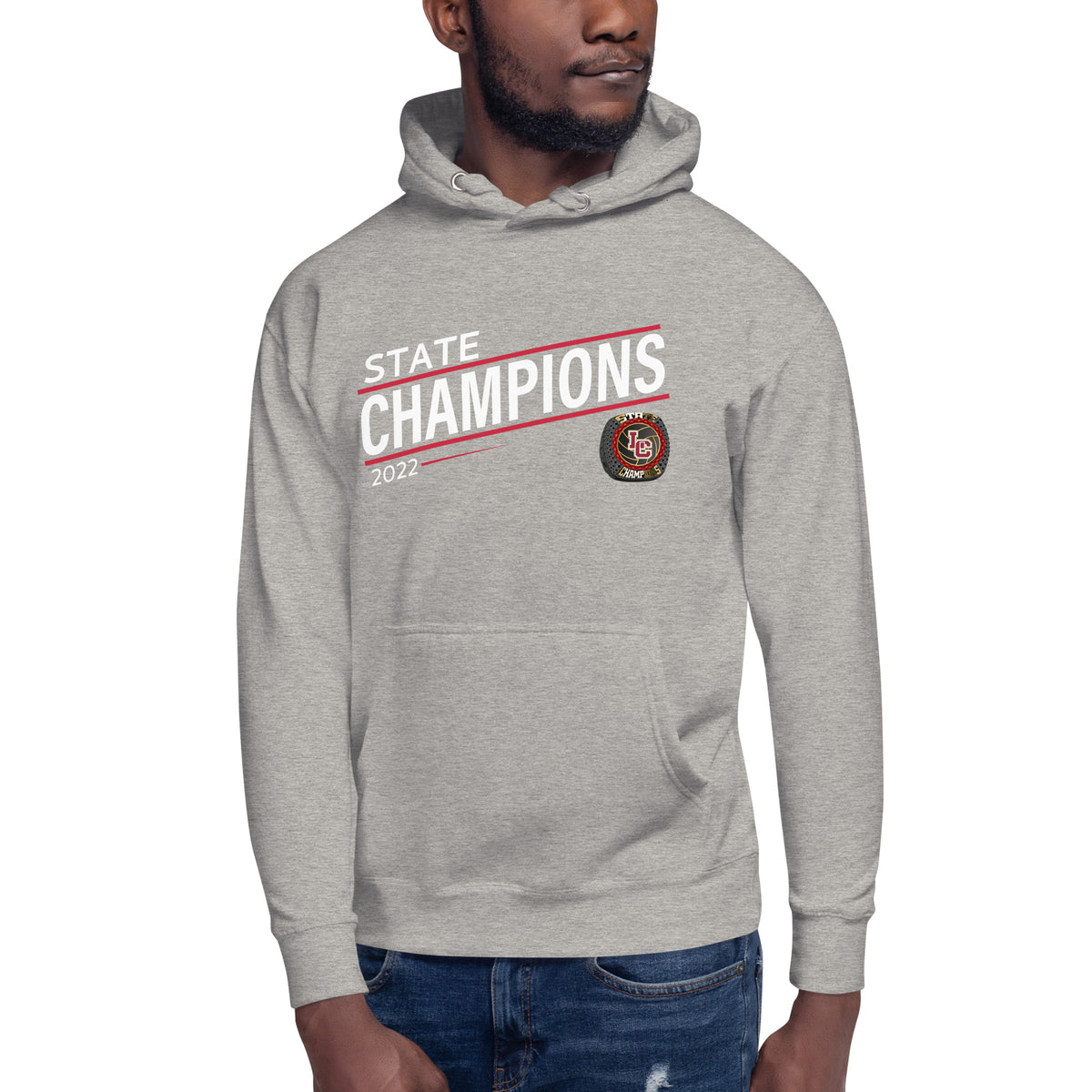 Lincoln Christian High School 2022 State Championship Ring Unisex Hoodie