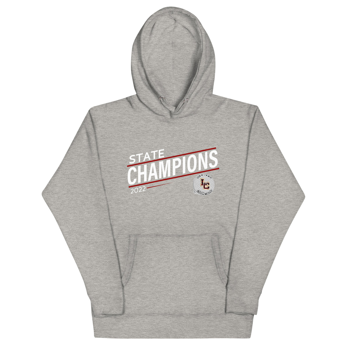 Lincoln Christian Coed Cross Country 2022 State Championship Ring Unisex Hoodie