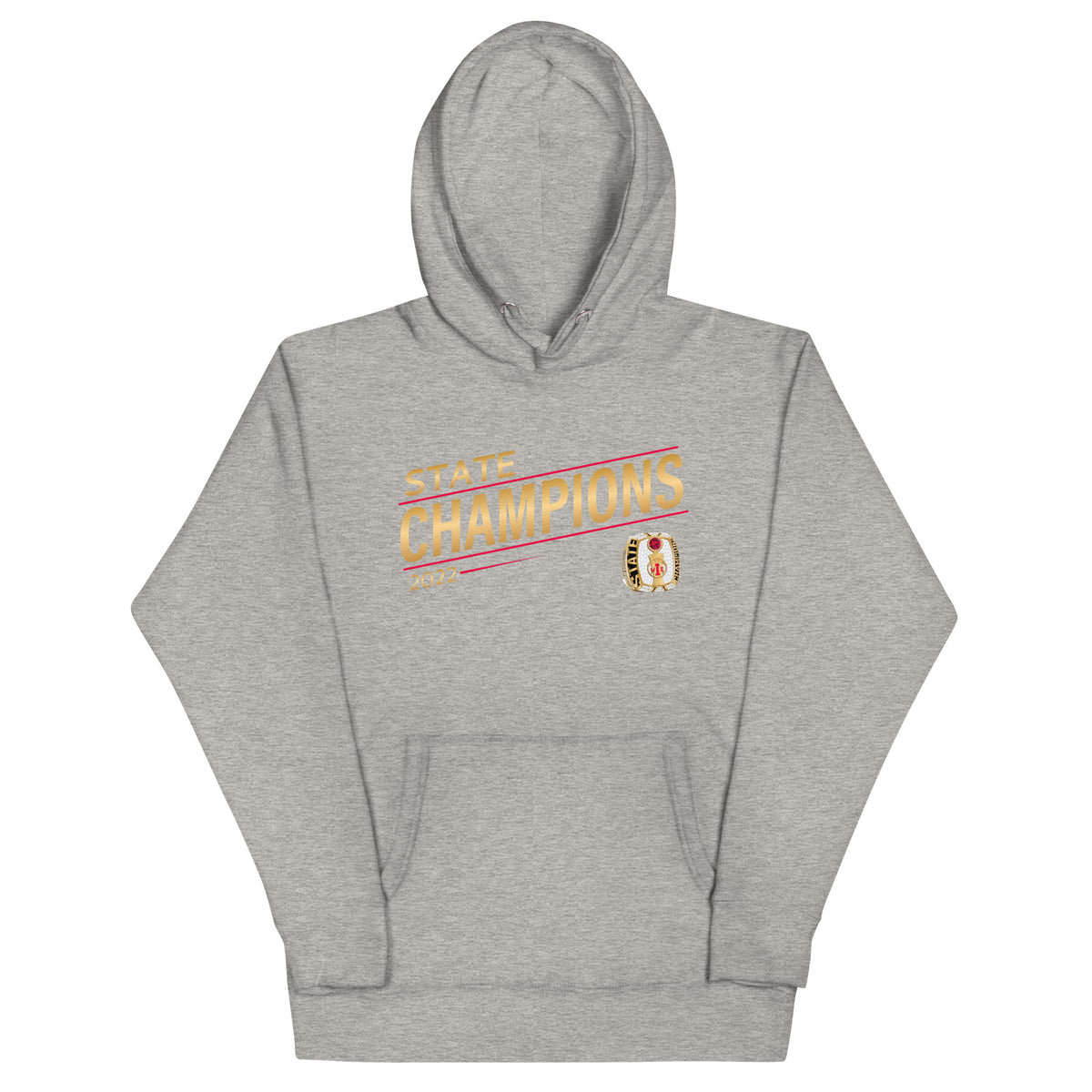 Customer Care Basketball 2022 State Championship Ring Unisex Hoodie