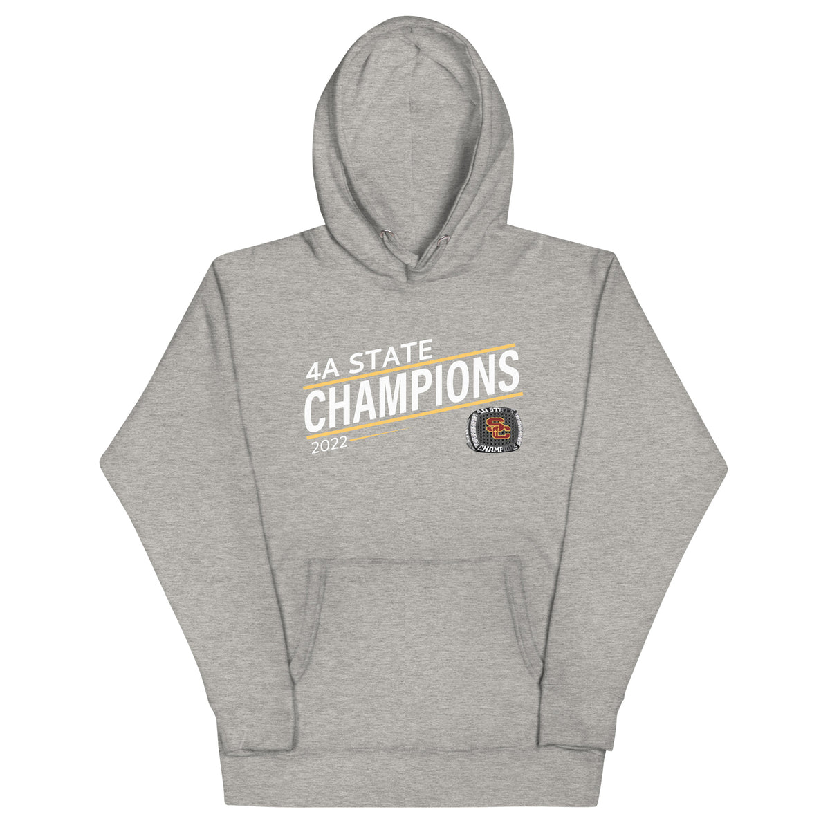 Salpointe Catholic Softball Yellow 2022 State Championship Ring Unisex Hoodie