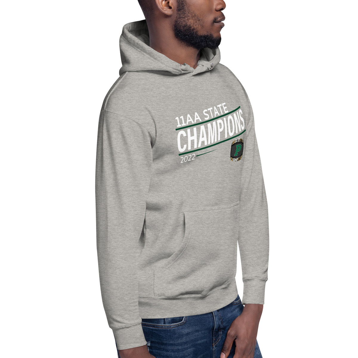 Theodore F Riggs High School 2022 11AA State Championship Ring Unisex Hoodie