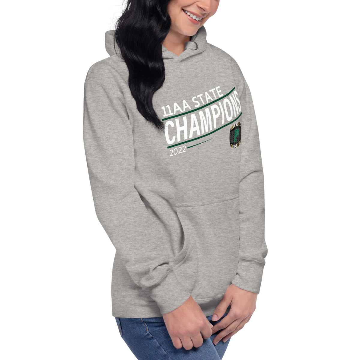 Theodore F Riggs High School 2022 11AA State Championship Ring Unisex Hoodie