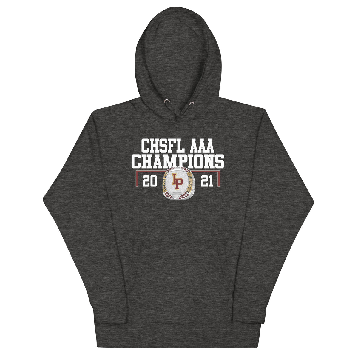 Iona Prep 2021 Football Championship Ring Unisex Hoodie