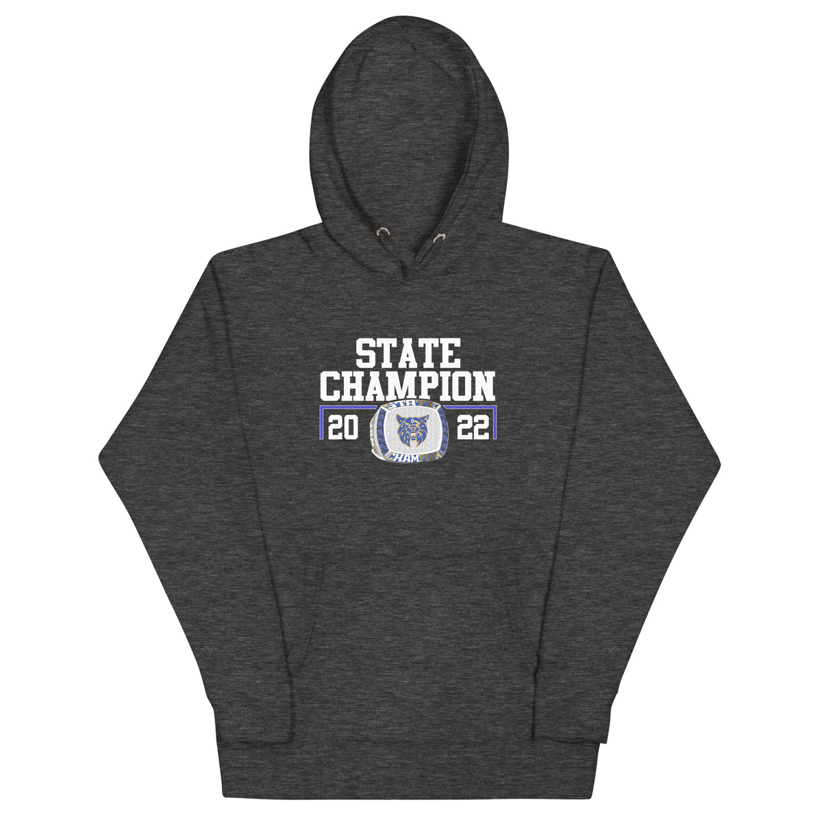 Benton Community High School Wrestling 2022 State Championship Ring Unisex Hoodie