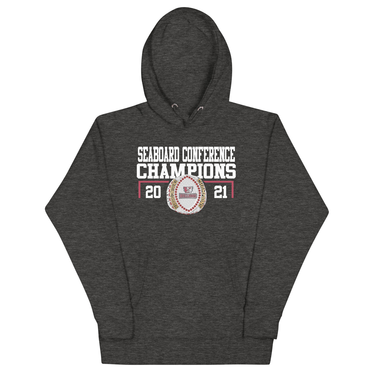 Thaddeus Stevens College Football 2021 Conference Silver Finish Championship Ring Unisex Hoodie