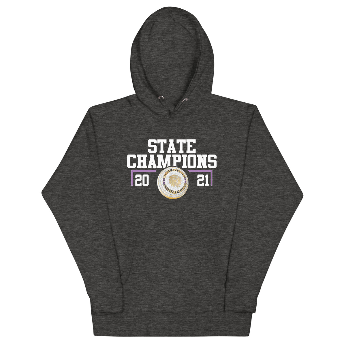 Amite High School Football 2021 State  Championship Style Ring Unisex Hoodie