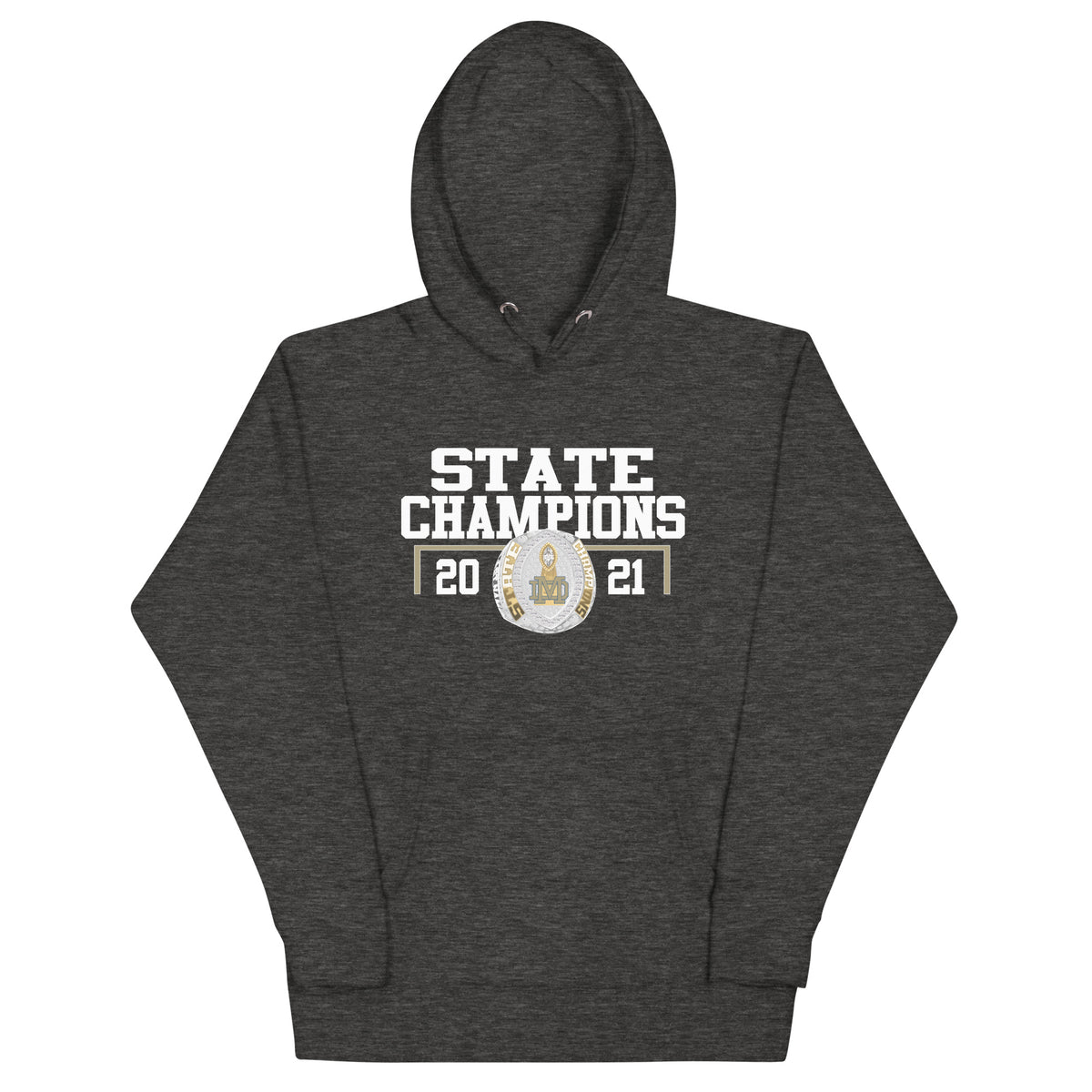 Mater Dei Catholic Football Football 2021 State Championship Ring Unisex Hoodie