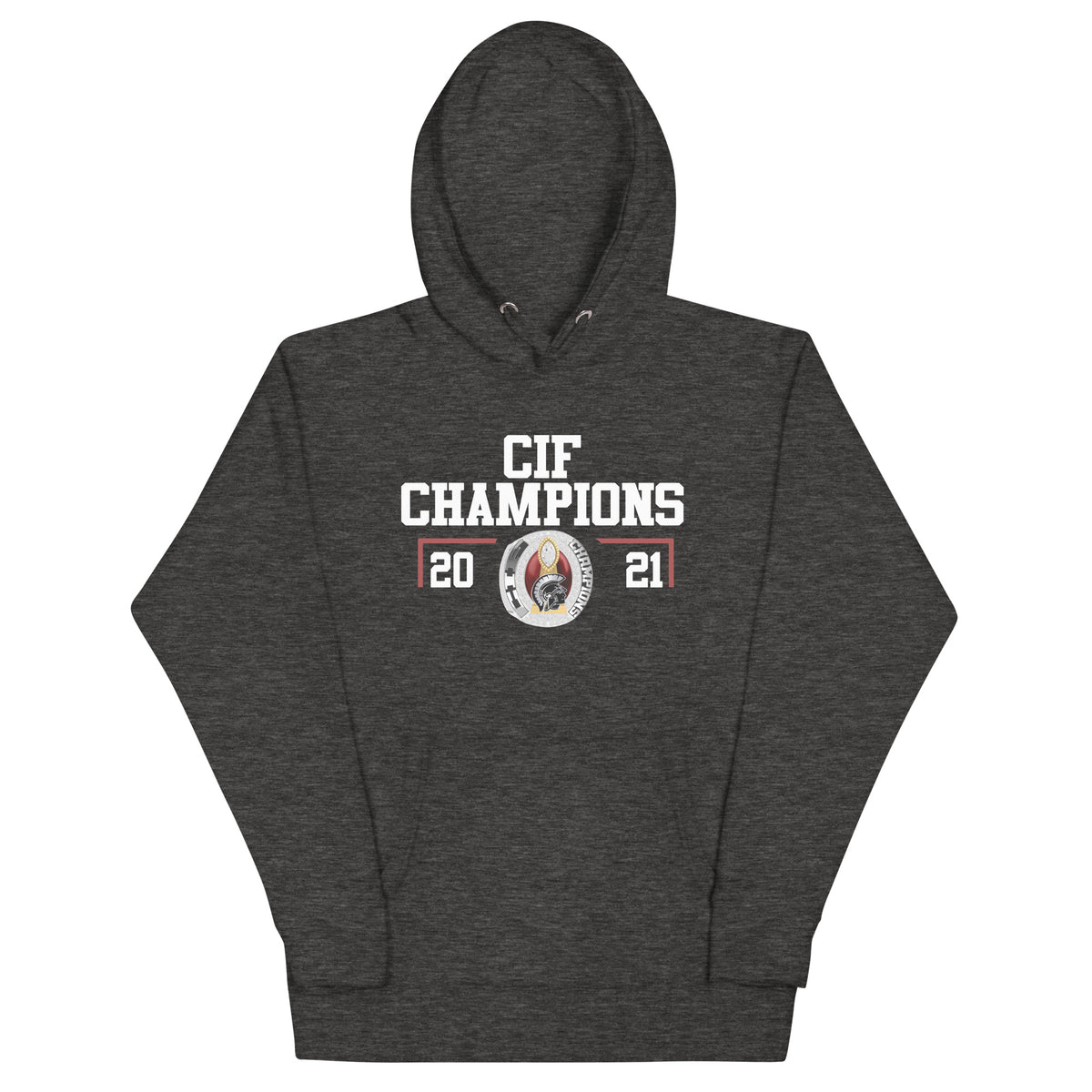 Faith Baptist Football 2021 CIF Championship Ring Unisex Hoodie