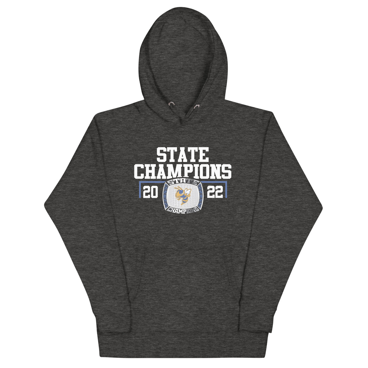 Milton High School Men’s Hockey 2022 State Championship Ring Unisex Hoodie