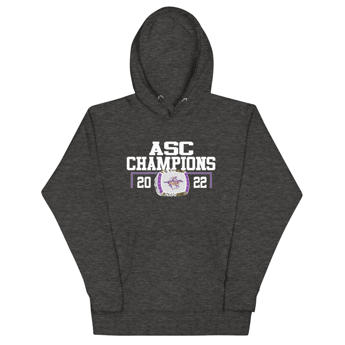 Hardin-Simmons University Men’s Tennis 2022 Silver Lasium ASC Championship Ring Unisex Hoodie