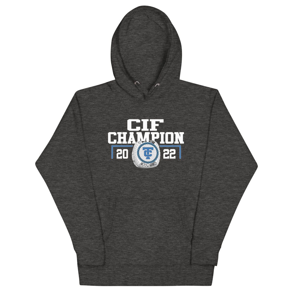 Temescal Canyon High School Wrestling 2022 CIF Championship Ring Unisex Hoodie