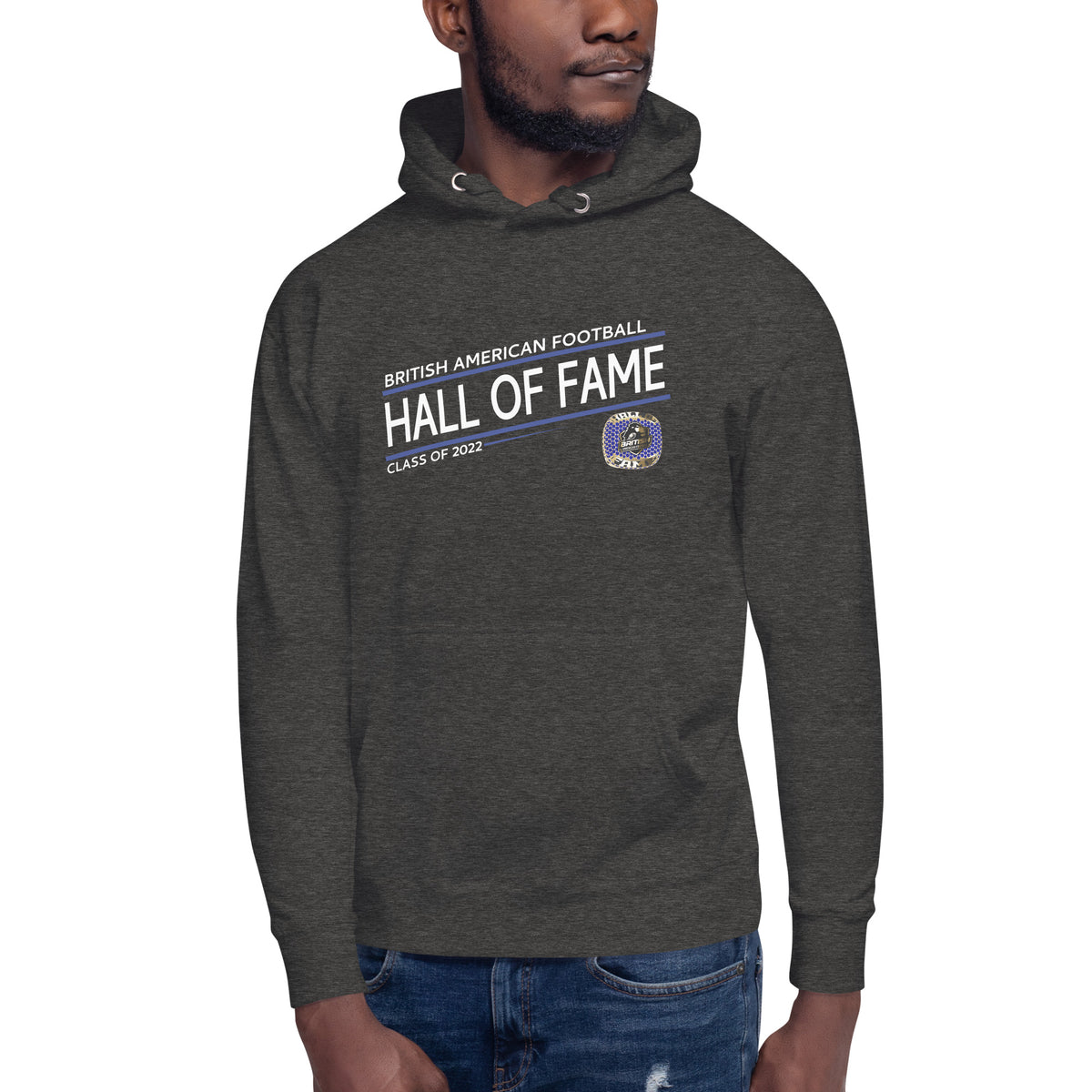 British American Football Hall of Fame Class of 2022 Championship Ring Unisex Hoodie