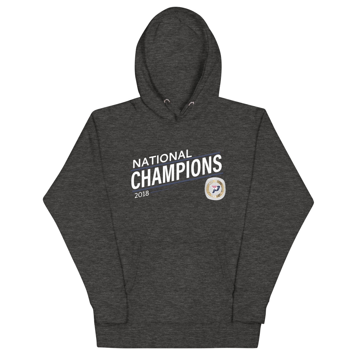 South Bay Patriots Blue Line 2018 National Championship Ring Unisex Hoodie