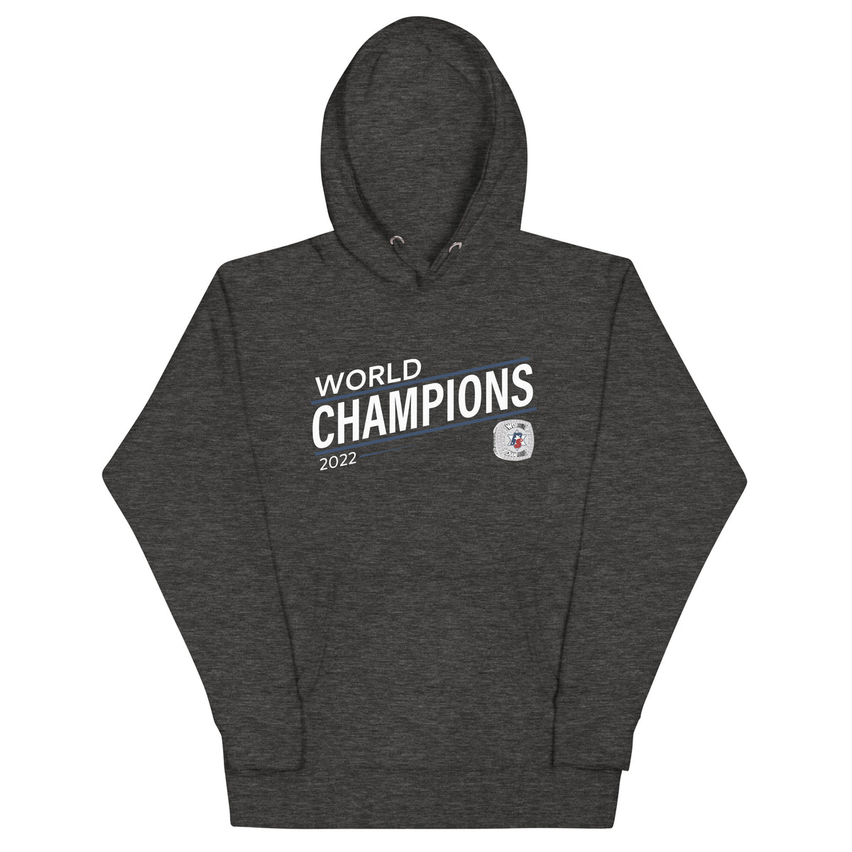 Police Softball Blue Line 2022 World Championship Ring Unisex Hoodie