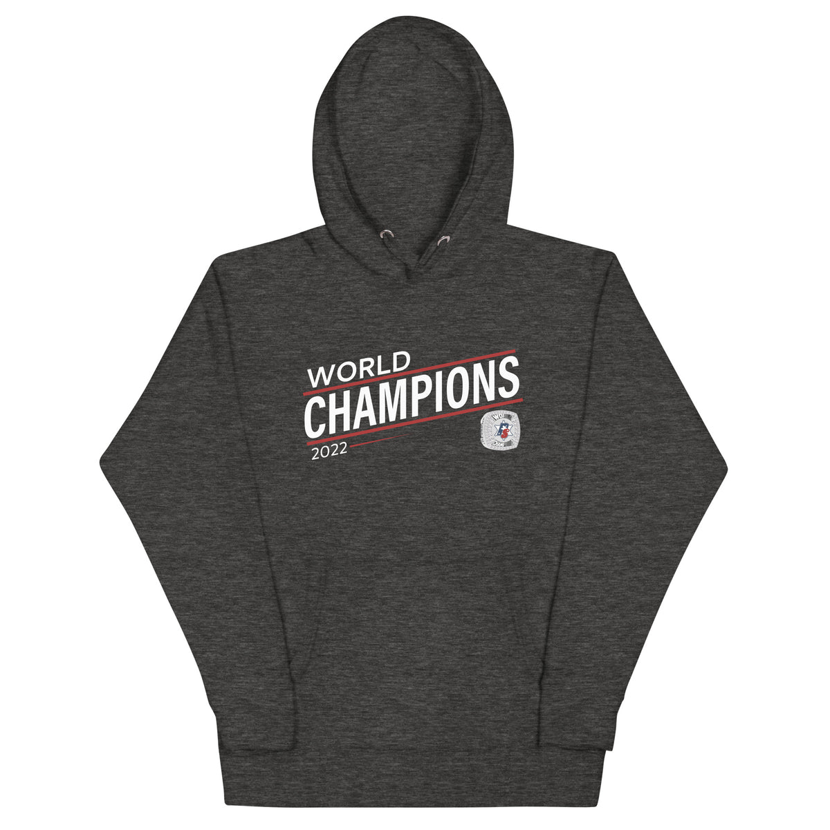 Police Softball Red Line 2022 World Championship Ring Unisex Hoodie