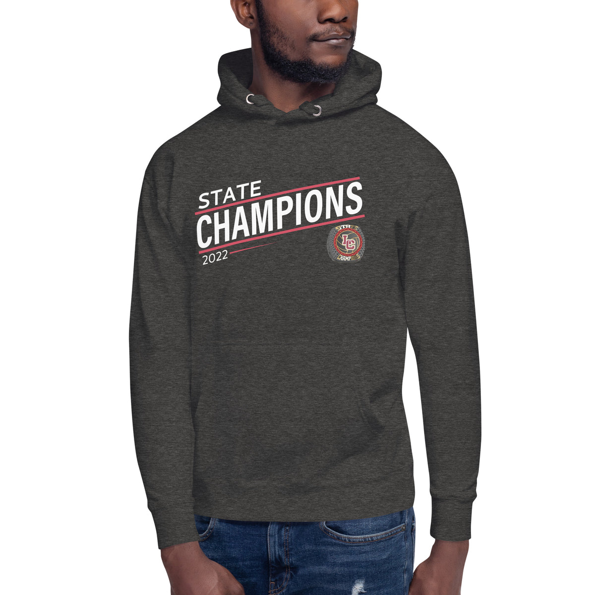 Lincoln Christian High School 2022 State Championship Ring Unisex Hoodie