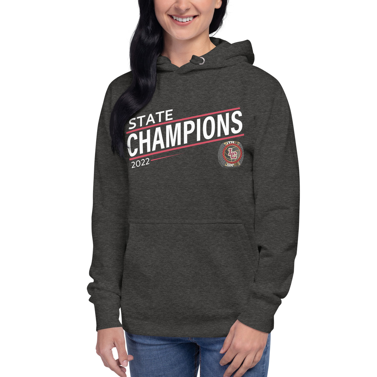 Lincoln Christian High School 2022 State Championship Ring Unisex Hoodie
