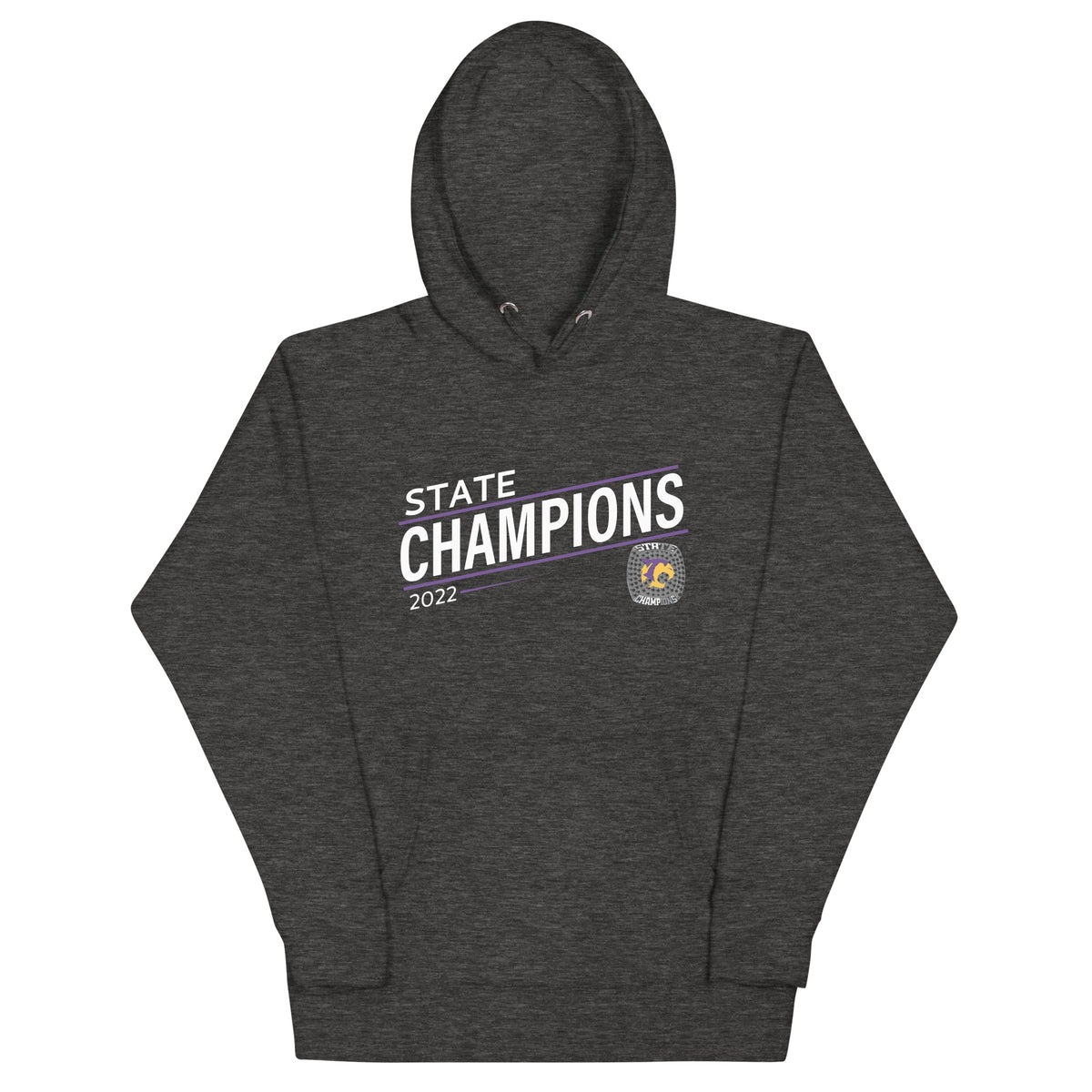 Hot Springs County High School 2022 State Championship Ring Unisex Hoodie