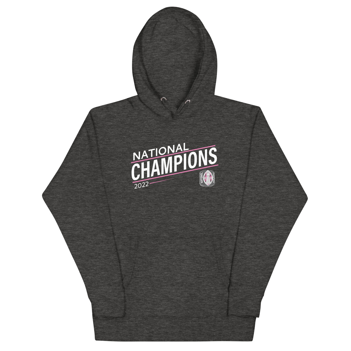 Queen City Insane Asylum Football 2022 State Championship Ring Unisex Hoodie