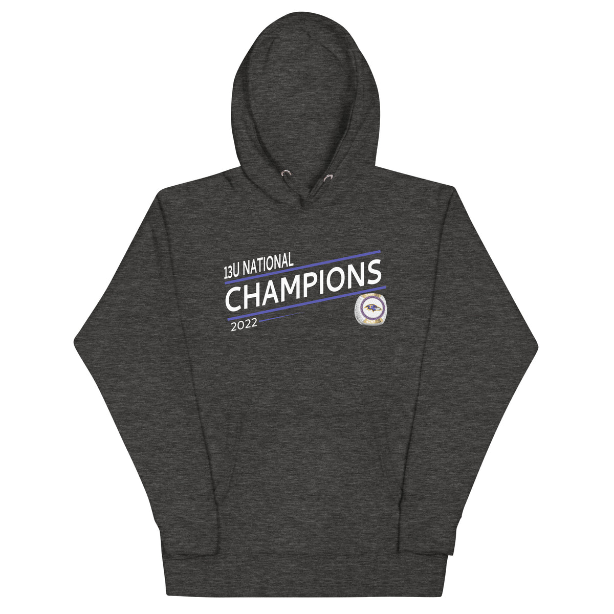 Columbia Ravens Football 2022 State Championship Ring Unisex Hoodie