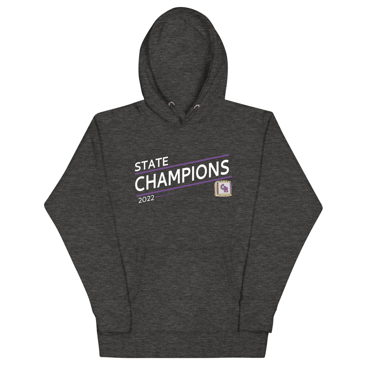 Columbia River High School Volleyball 2022 State Championship Ring Unisex Hoodie