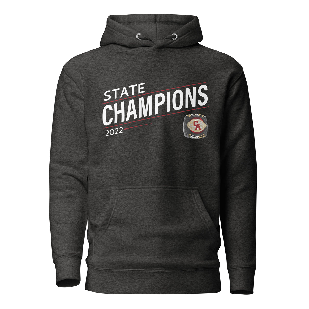 Carl Albert High School Football 2022 Black Ring Unisex Hoodie