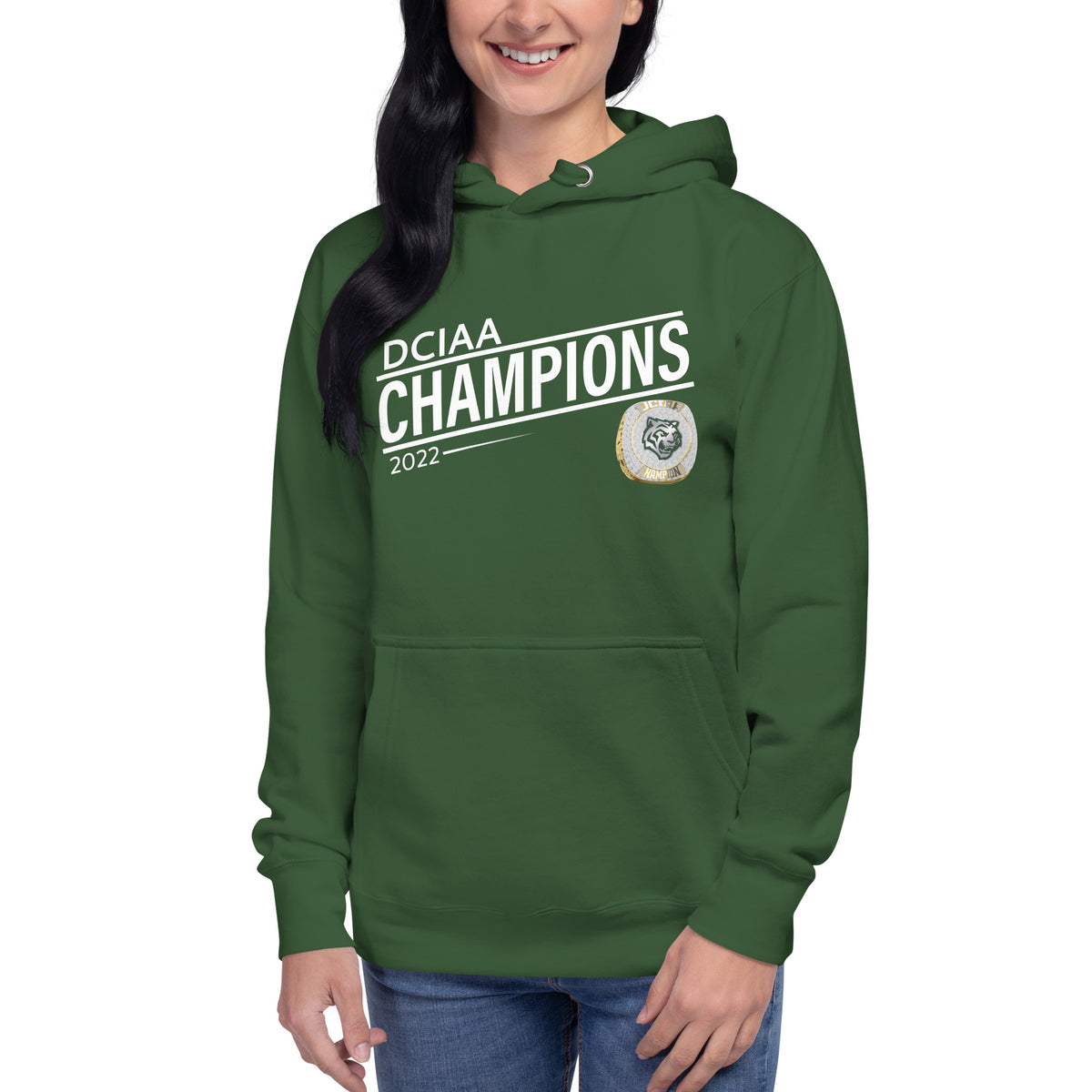 Jackson-Reed High School 2022 DCIAA Championship Ring Unisex Hoodie