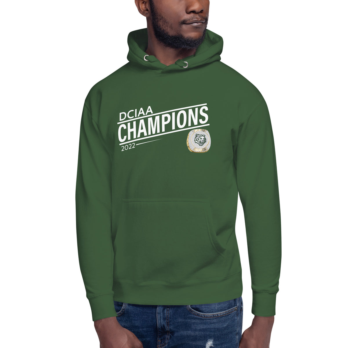 Jackson-Reed High School 2022 DCIAA Championship Ring Unisex Hoodie