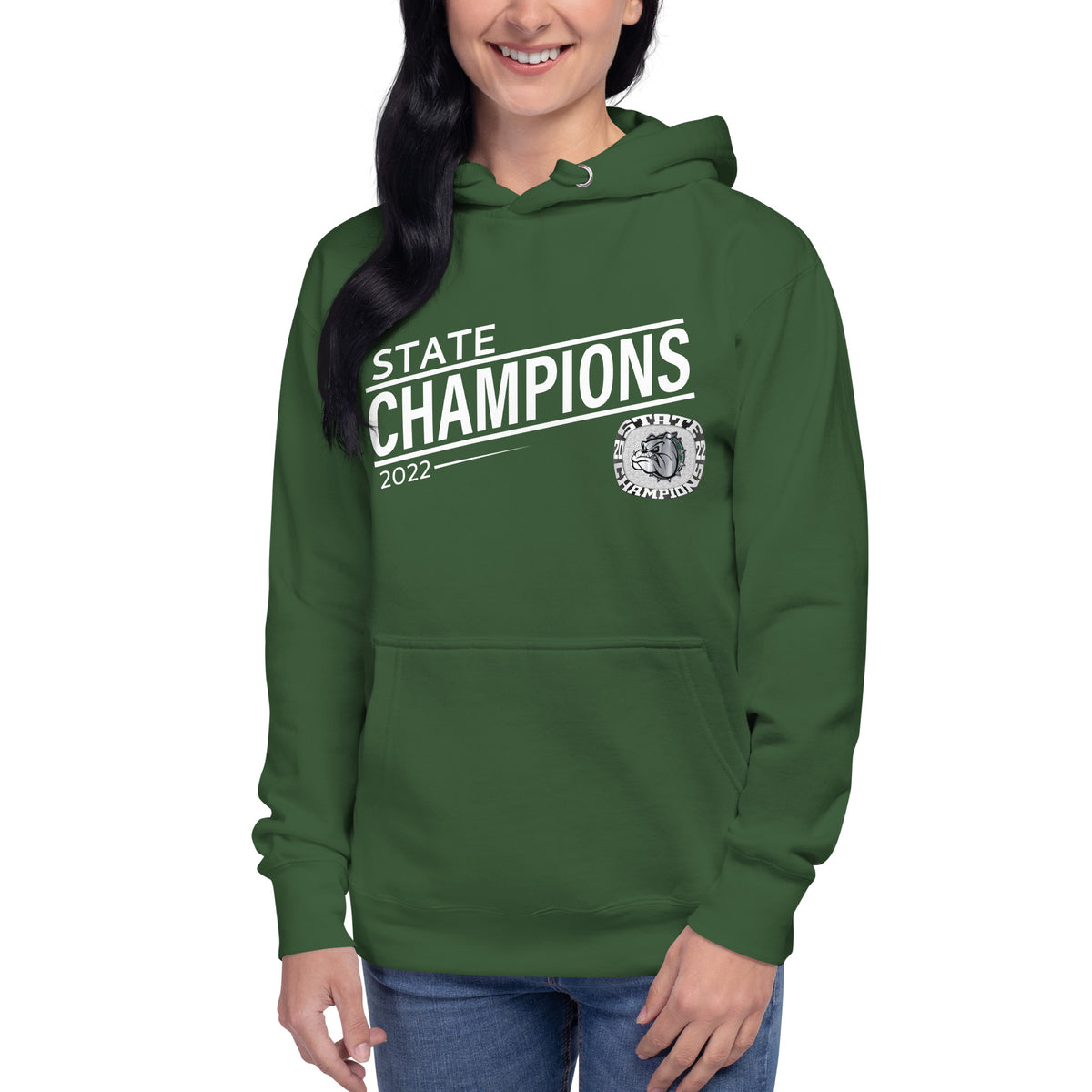 Melbourne High School Silver 2022 State Championship Ring Unisex Hoodie