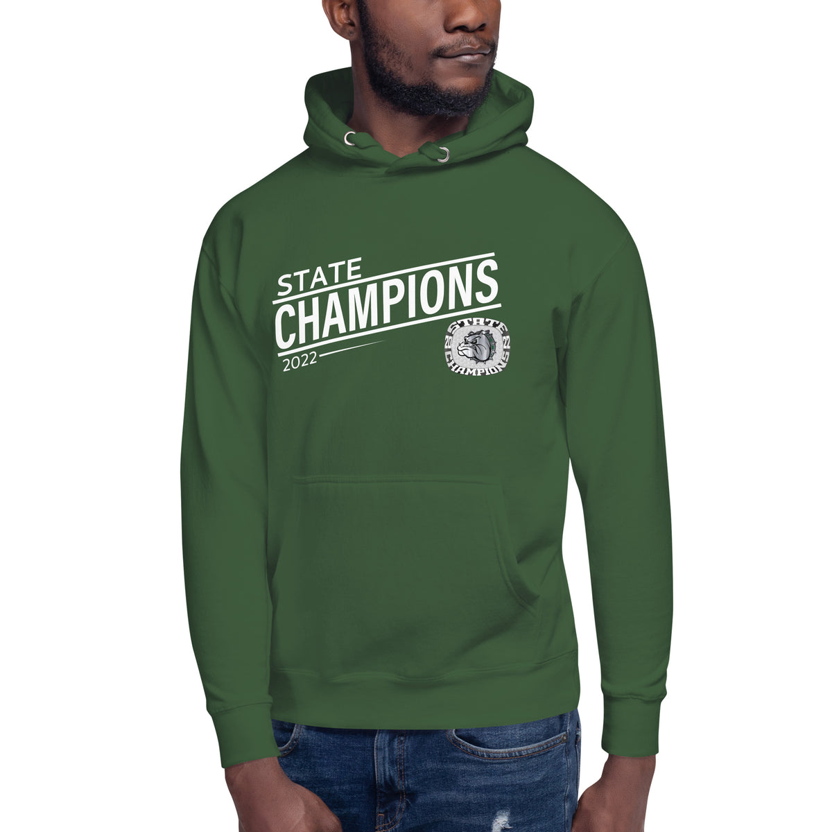 Melbourne High School Silver 2022 State Championship Ring Unisex Hoodie