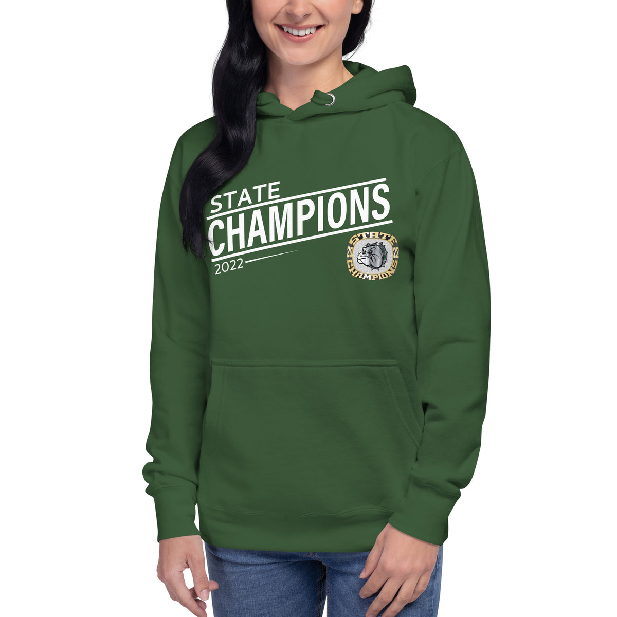Melbourne High School Gold 2022 State Championship Ring Unisex Hoodie