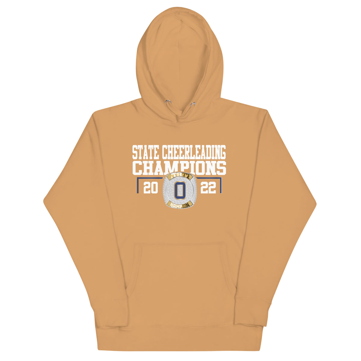 Olentangy High School 2022 Cheer State Championship Ring  Unisex Hoodie