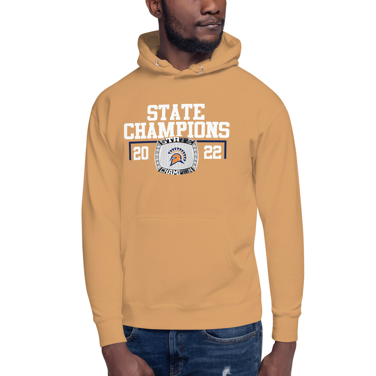 Seven Lakes High School 2022 Men’s Track and Field Championship Ring Unisex Hoodie