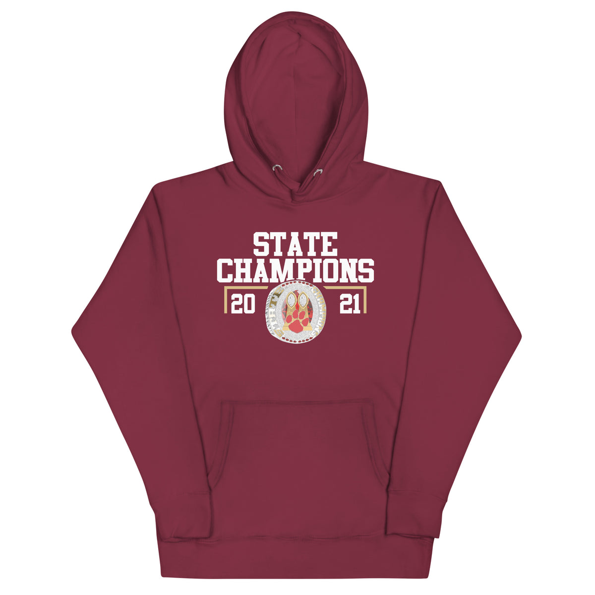 Beechwood High School 2021 State Championship Ring Unisex Hoodie
