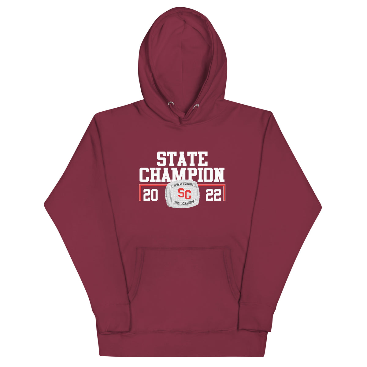 Social Circle High School Wrestling 2022 State Championship Ring Unisex Hoodie