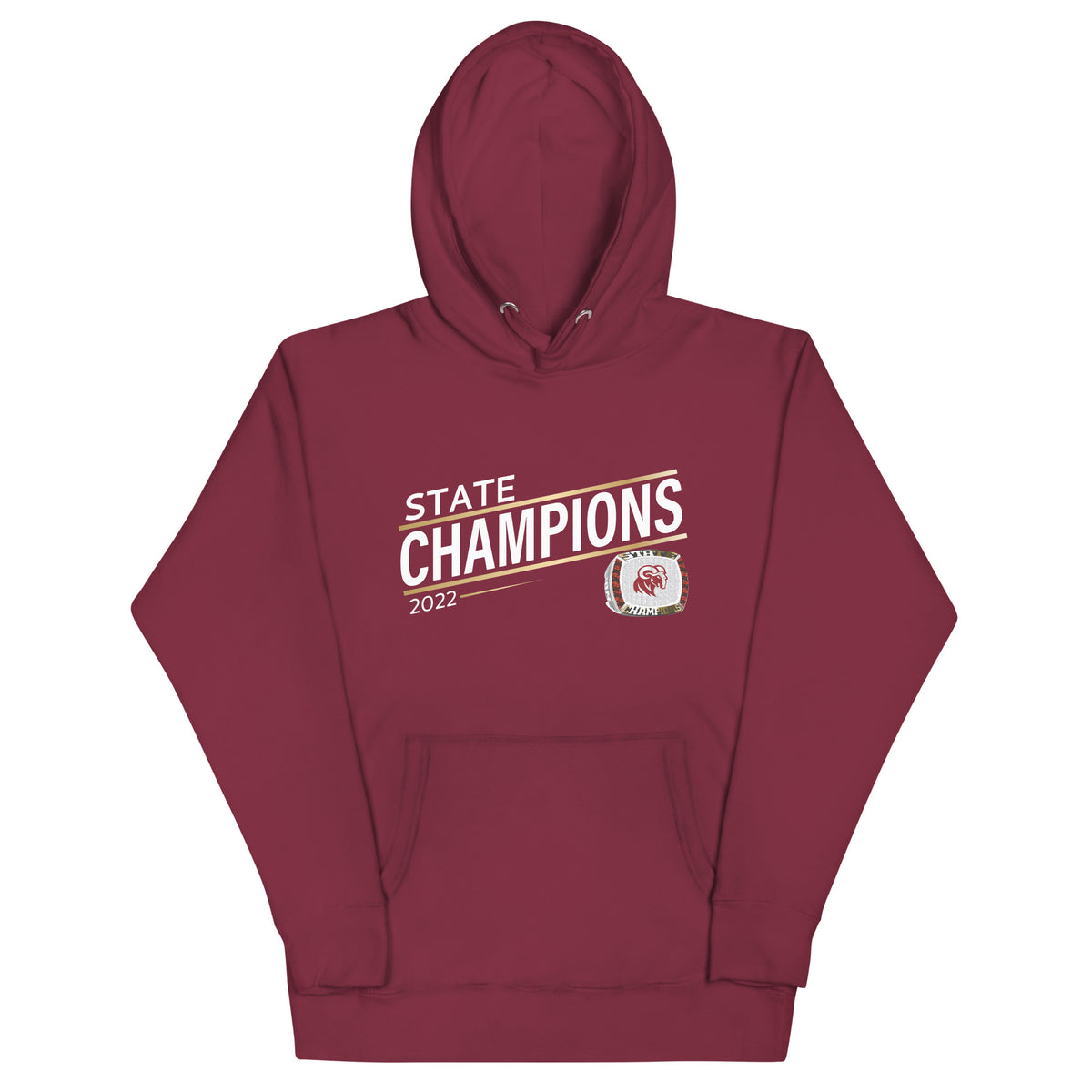 Merino High School 2022 State Championship Ring Goldline Unisex Hoodie