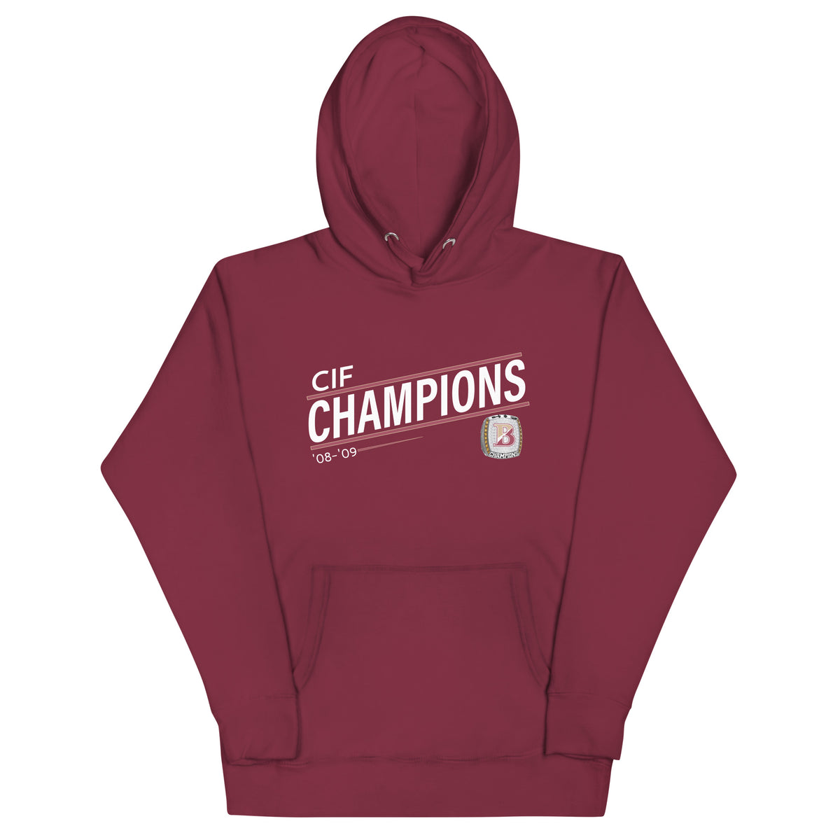 Jono Zissi ’08-’09 CIF Championship Ring Unisex Hoodie