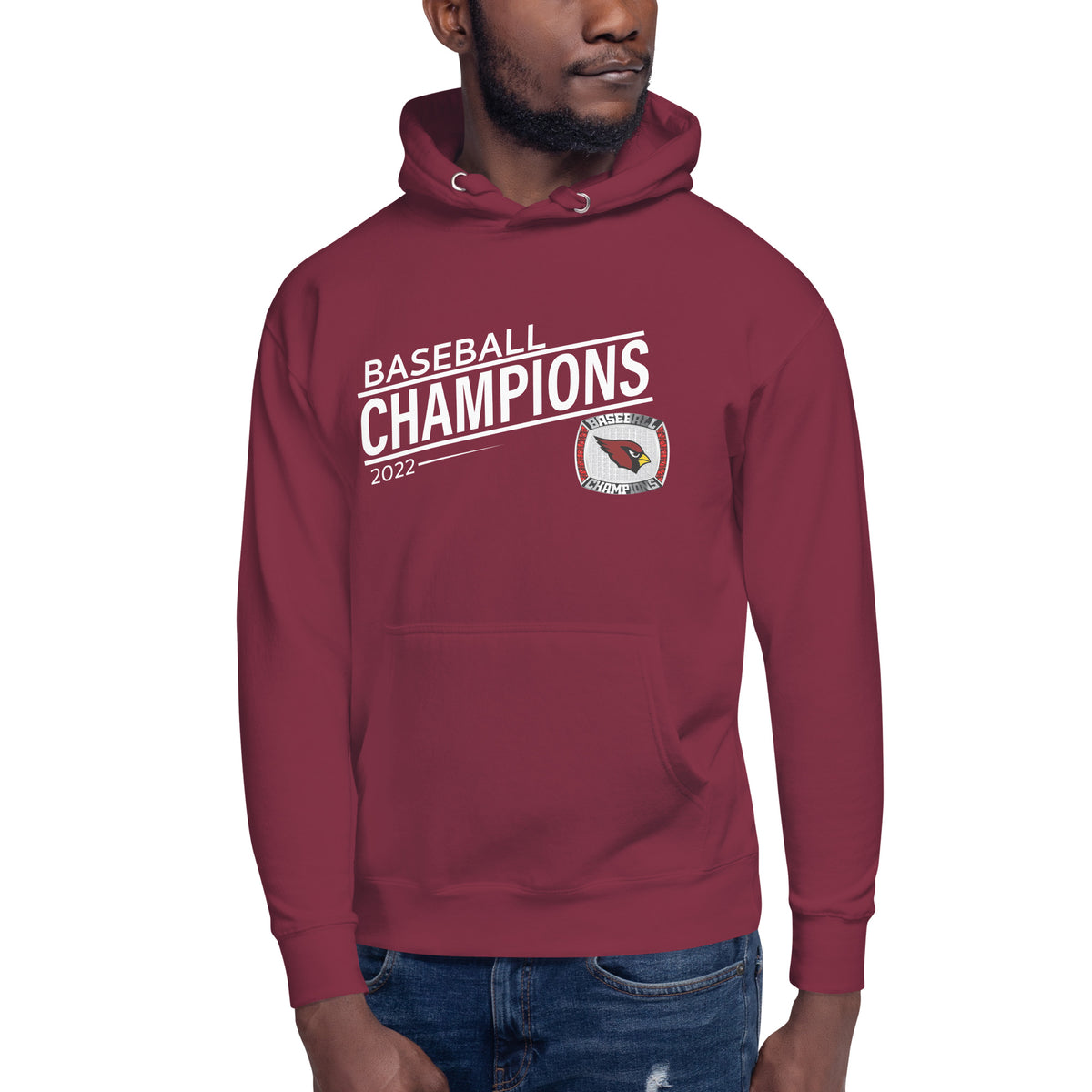 Fairmont Senior High School 2022 Baseball Championship Ring Unisex Hoodie
