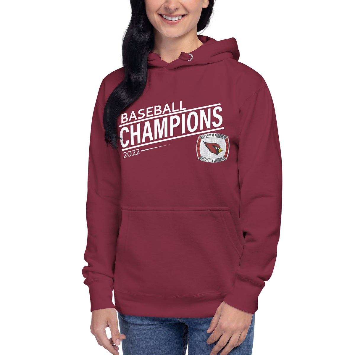 Fairmont Senior High School 2022 Baseball Championship Ring Unisex Hoodie