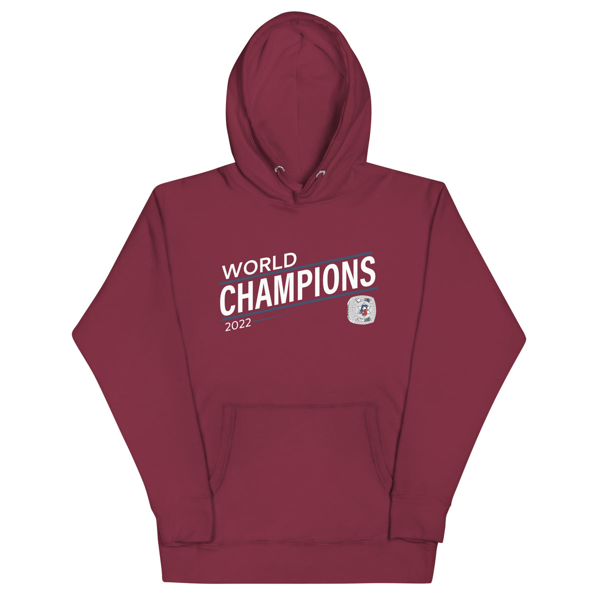 Police Softball Blue Line 2022 World Championship Ring Unisex Hoodie