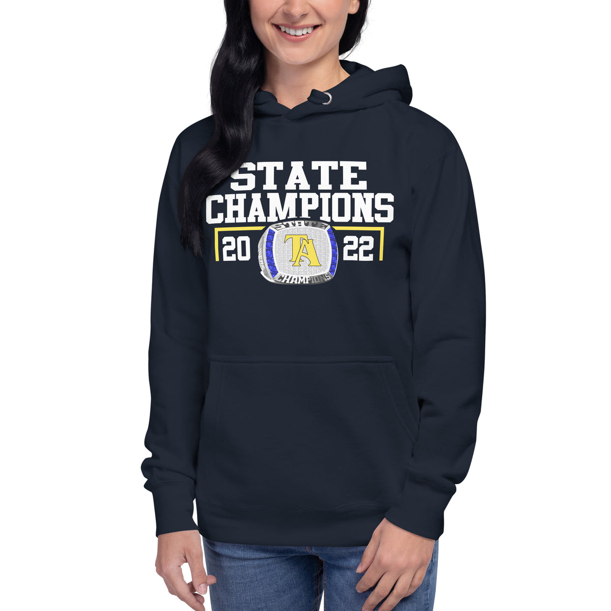 Tuscaloosa Academy Men’s Tennis 2022 State Championship Ring Unisex Hoodie