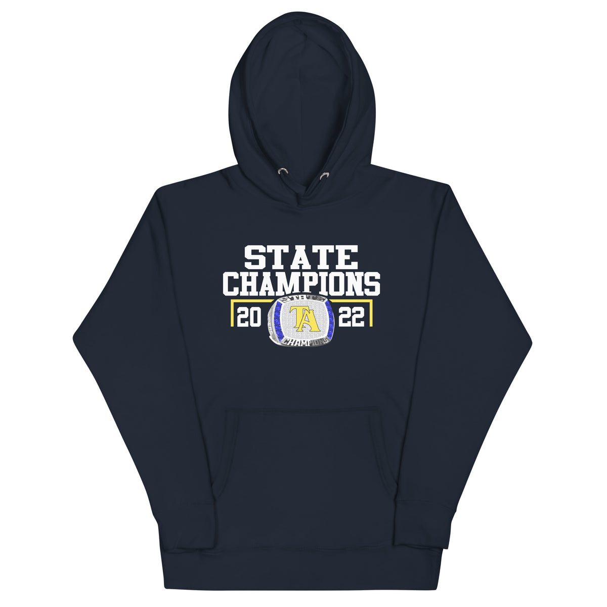Tuscaloosa Academy Men’s Tennis 2022 State Championship Ring Unisex Hoodie