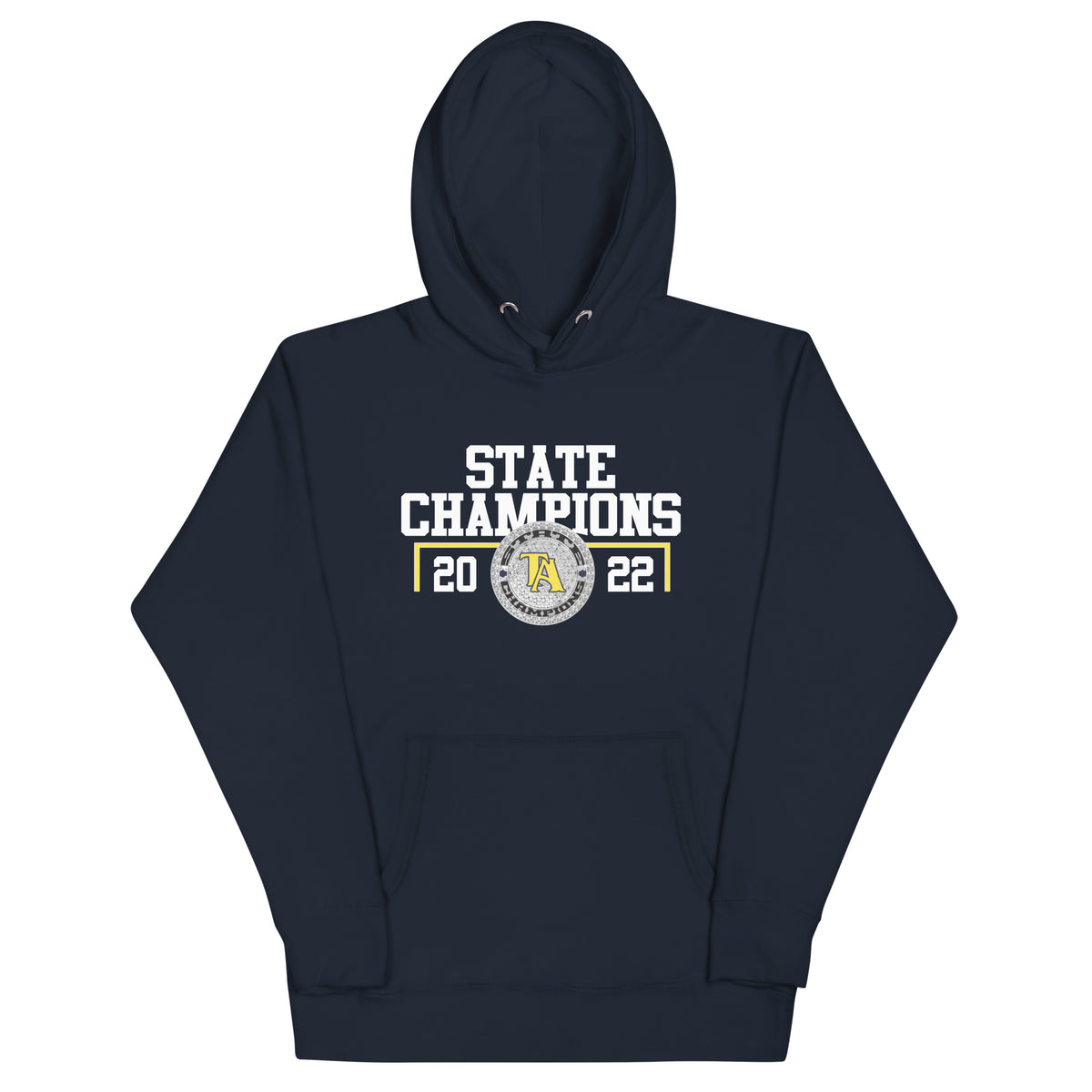 Tuscaloosa Academy Women’s Tennis 2022 State Championship Ring Unisex Hoodie