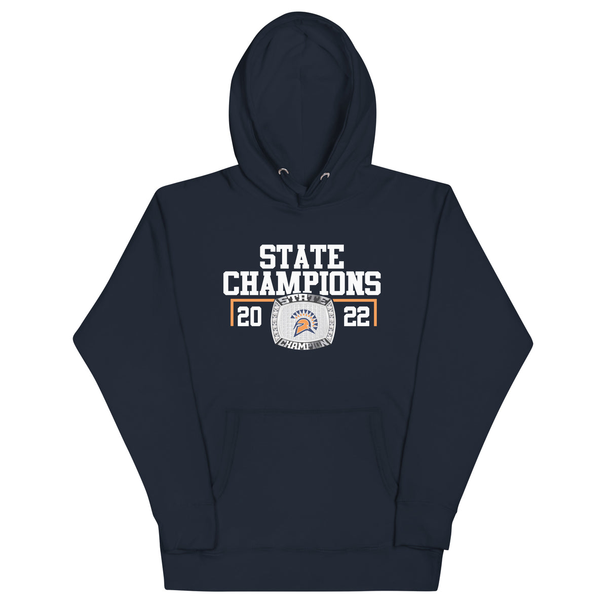 Seven Lakes High School 2022 Men’s Track and Field Championship Ring Unisex Hoodie
