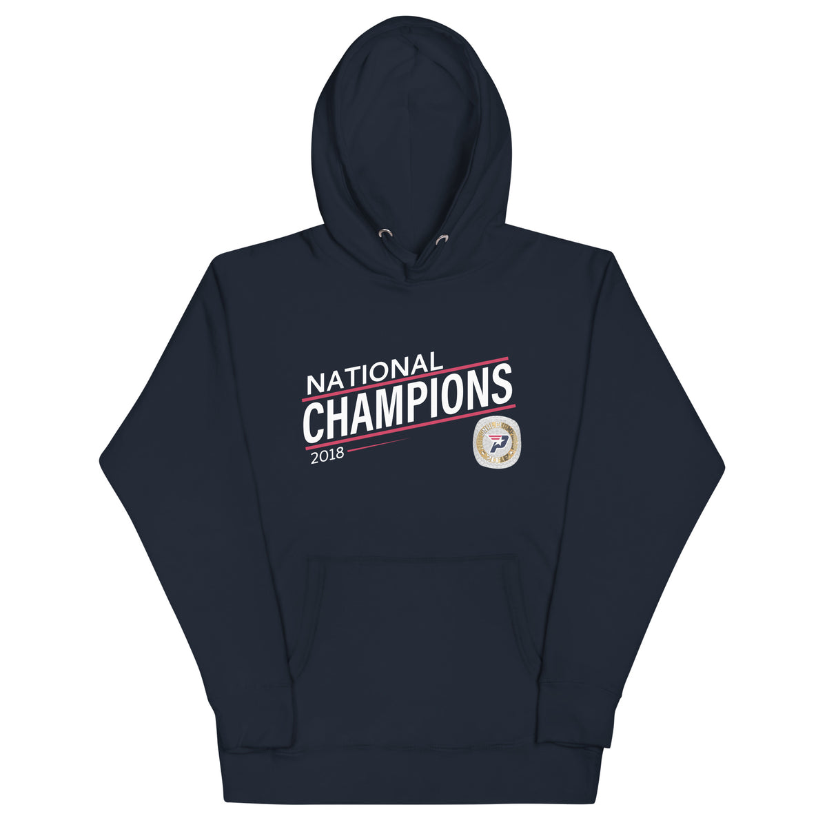 South Bay Patriots Red Line 2018 National Championship Ring Unisex Hoodie