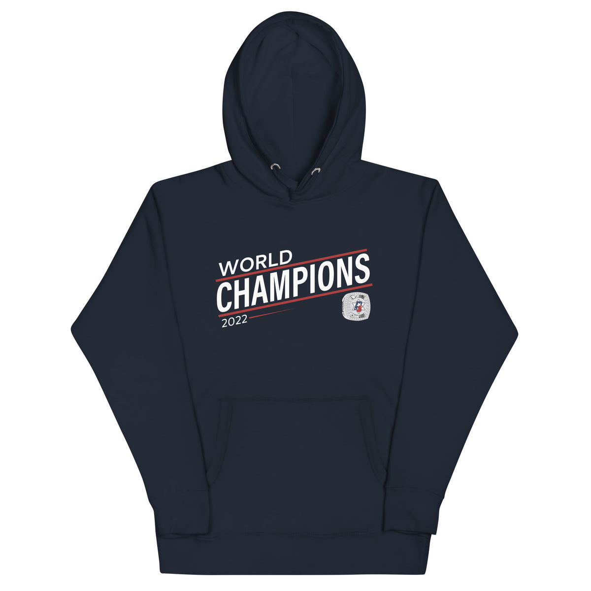 Police Softball Red Line 2022 World Championship Ring Unisex Hoodie